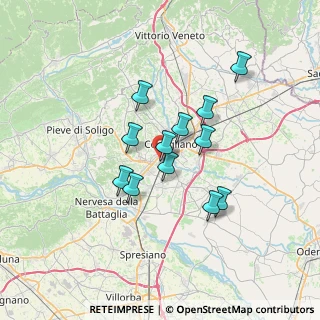 Mappa Via Don F. Benedetti, 31015 Conegliano TV, Italia (5.3575)