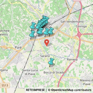 Mappa Via Prati, 31015 Conegliano TV, Italia (1.60059)