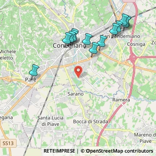 Mappa Via Prati, 31015 Conegliano TV, Italia (2.39769)