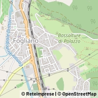 Mapa Fogliano Redipuglia