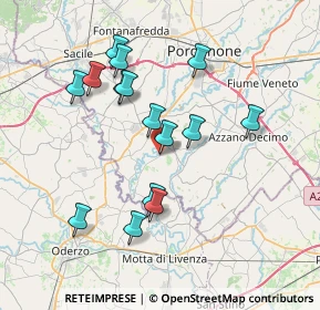 Mappa Via Codopè, 33087 Pasiano di Pordenone PN, Italia (6.894)
