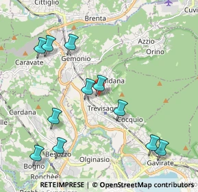 Mappa Strada Costere, 21034 Cocquio-trevisago VA, Italia (2.25182)