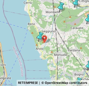 Mappa Via Roma, 21038 Leggiuno VA, Italia (4.03333)
