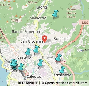 Mappa Via Bellavista, 23900 Lecco LC, Italia (1.41636)