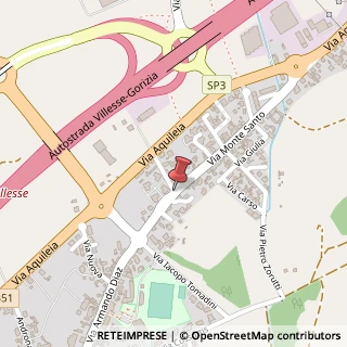 Mappa Via Monte Santo,  11, 34070 Villesse, Gorizia (Friuli-Venezia Giulia)