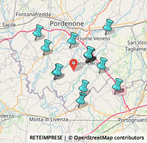 Mappa Via Boschetti, 33082 Azzano decimo PN, Italia (5.70667)