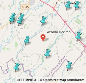 Mappa Via Boschetti, 33082 Azzano decimo PN, Italia (5.68583)