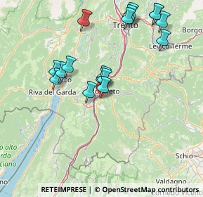 Mappa Largo S. Floriano, 38068 Rovereto TN, Italia (15.36471)