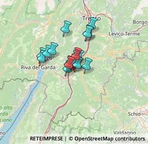 Mappa Largo S. Floriano, 38068 Rovereto TN, Italia (8.09353)
