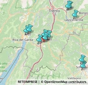 Mappa Largo S. Floriano, 38068 Rovereto TN, Italia (17.625)