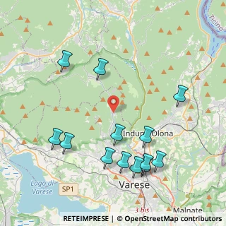 Mappa Via S. Gottardo, 21100 Rasa di Varese VA, Italia (4.54923)