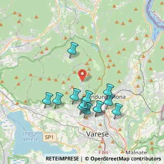 Mappa Via Santa Maria degli Angeli, 21100 Rasa di Varese VA, Italia (3.61615)