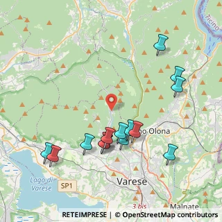 Mappa Via S. Gottardo, 21100 Rasa di Varese VA, Italia (4.27429)