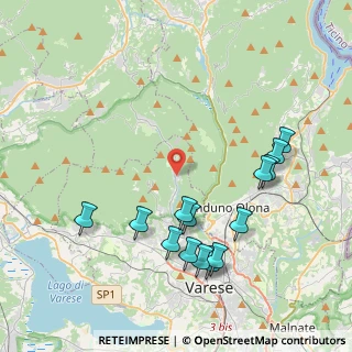 Mappa Via Santa Maria degli Angeli, 21100 Rasa di Varese VA, Italia (4.38714)