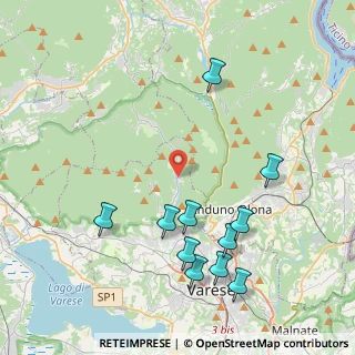 Mappa Via Santa Maria degli Angeli, 21100 Rasa di Varese VA, Italia (4.54091)