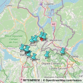 Mappa Via del Roccolo, 21059 Viggiù VA, Italia (6.61417)