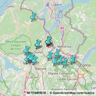 Mappa Via del Roccolo, 21059 Viggiù VA, Italia (6.44667)