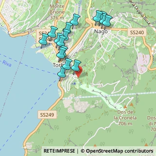 Mappa Localitá ai Bersagli, 38069 Nago-torbole TN, Italia (1.01688)