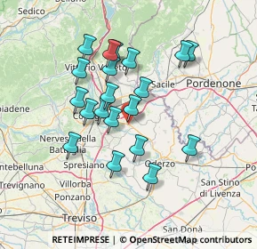 Mappa Via Enrico Fermi, 31013 Codognè TV, Italia (12.234)