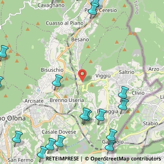 Mappa Via G. Bertini, 21059 Viggiù VA, Italia (3.6305)