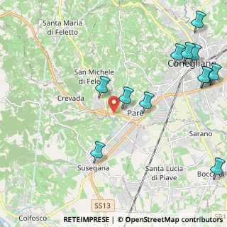 Mappa Strada Del Mescolin, 31016 Cordignano TV, Italia (2.76167)