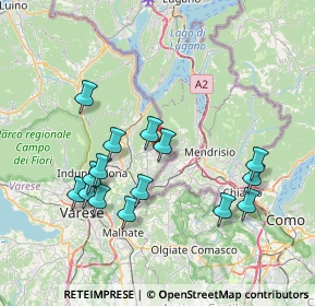 Mappa Via Giambattista Pergolesi, 21050 Saltrio VA, Italia (7.484)