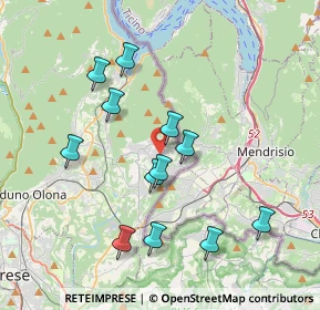 Mappa Via Giambattista Pergolesi, 21050 Saltrio VA, Italia (3.635)