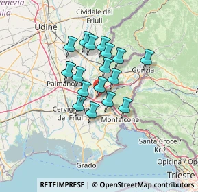 Mappa Villesse, 34070 Villesse GO, Italia (9.50611)