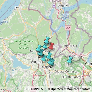 Mappa Via Carlo Cattaneo, 21050 Bisuschio VA, Italia (5.36667)