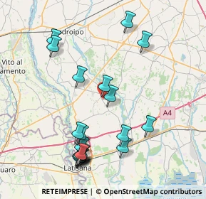 Mappa 33050 Rivignano Teor UD, Italia (8.6335)