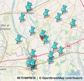 Mappa 33050 Rivignano Teor UD, Italia (8.7085)