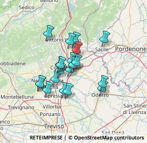 Mappa Via San Michele, 31010 Mareno di Piave TV (9.974)
