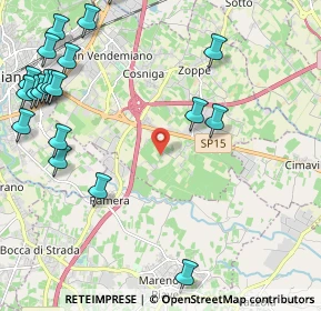 Mappa Via San Michele, 31010 Mareno di Piave TV (2.9095)
