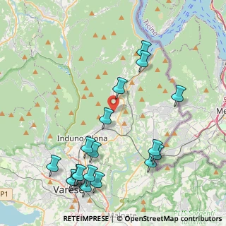 Mappa Via Fratelli Rosselli, 21050 Bisuschio VA, Italia (5.01222)