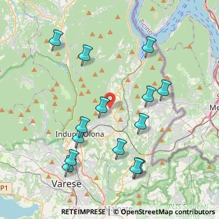 Mappa Via Fratelli Rosselli, 21050 Bisuschio VA, Italia (4.35286)