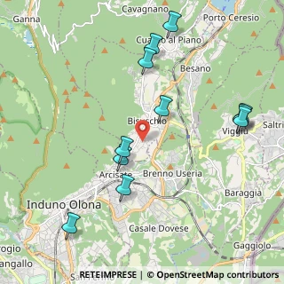 Mappa Via Fratelli Rosselli, 21050 Bisuschio VA, Italia (2.24818)