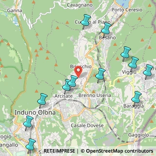 Mappa Via Fratelli Rosselli, 21050 Bisuschio VA, Italia (2.72417)