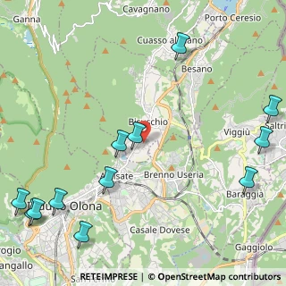 Mappa Via Fratelli Rosselli, 21050 Bisuschio VA, Italia (3.03833)