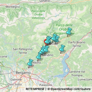 Mappa Via Ernesto De Angeli, 24028 Ponte Nossa BG, Italia (9.04273)