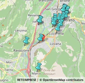 Mappa Via del Garda, 38068 Rovereto TN, Italia (2.148)