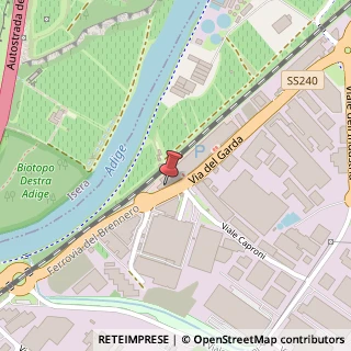 Mappa Via del Garda, 103, 38068 Rovereto, Trento (Trentino-Alto Adige)