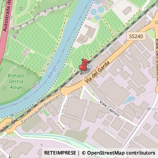 Mappa Via del Garda, 167, 38068 Rovereto, Trento (Trentino-Alto Adige)