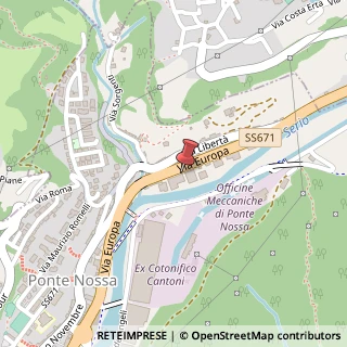 Mappa Via Europa,  45, 24028 Ponte Nossa, Bergamo (Lombardia)