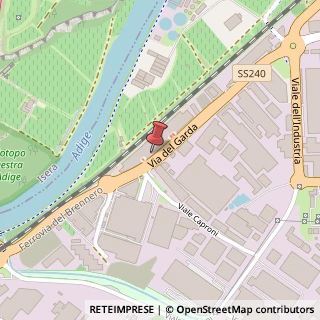Mappa Via del Garda, 95, 38068 Rovereto, Trento (Trentino-Alto Adige)