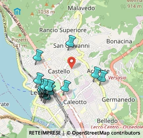 Mappa Via Rimembranza, 23900 Lecco LC, Italia (1.016)