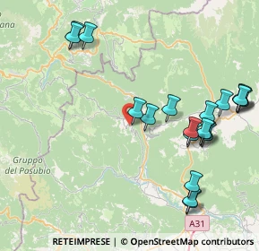 Mappa SP 83, 36040 Tonezza del Cimone VI, Italia (9.4495)