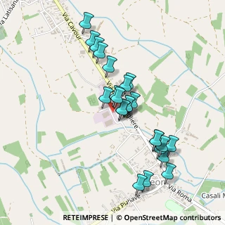 Mappa Via Strada Vecchia per Rivignano, 33050 Rivignano Teor UD, Italia (0.40833)