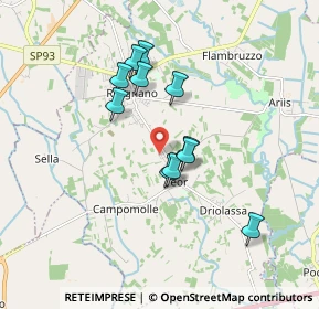 Mappa Via Strada Vecchia per Rivignano, 33050 Rivignano Teor UD, Italia (1.44364)