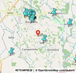 Mappa Via Strada Vecchia per Rivignano, 33050 Rivignano Teor UD, Italia (2.3055)
