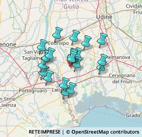 Mappa Via Strada Vecchia per Rivignano, 33050 Rivignano Teor UD, Italia (9.913)